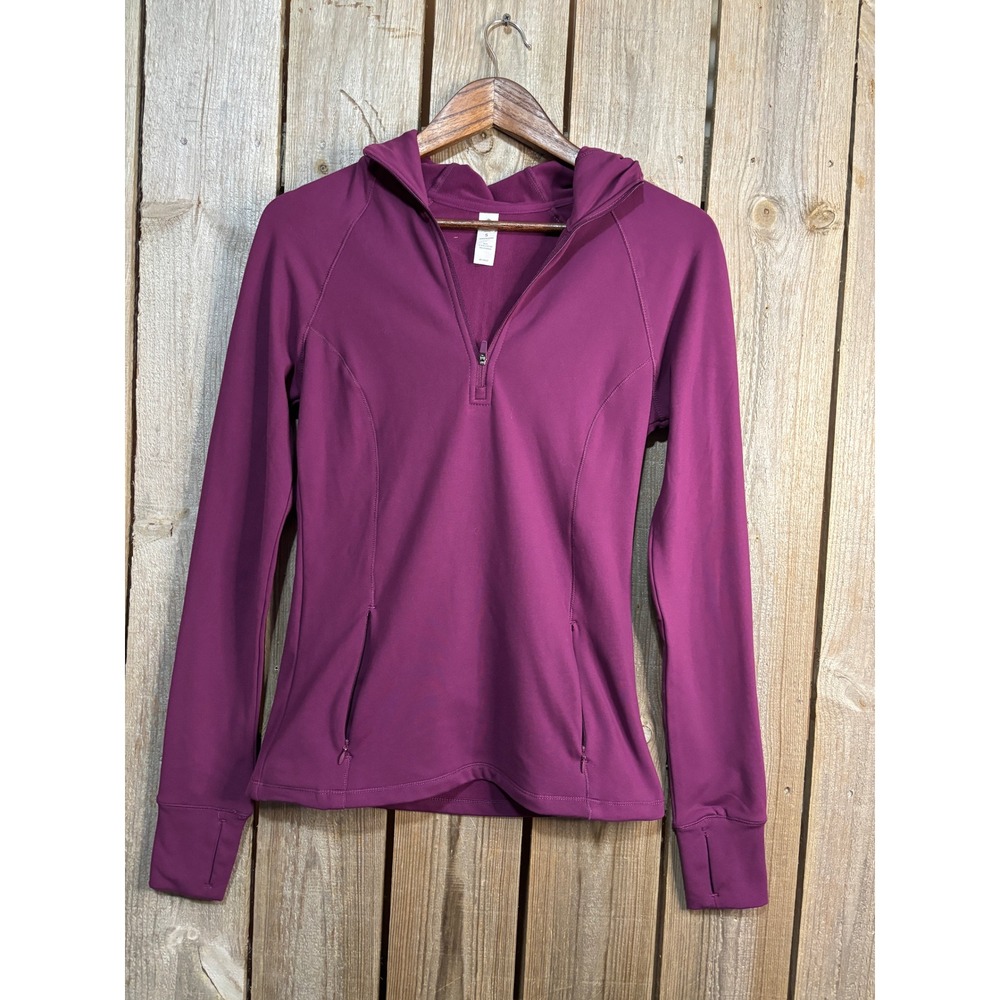 Yogalicious Lux Polarlux Bunny Slope Half Zip Hoodie Purple Small HFY92788